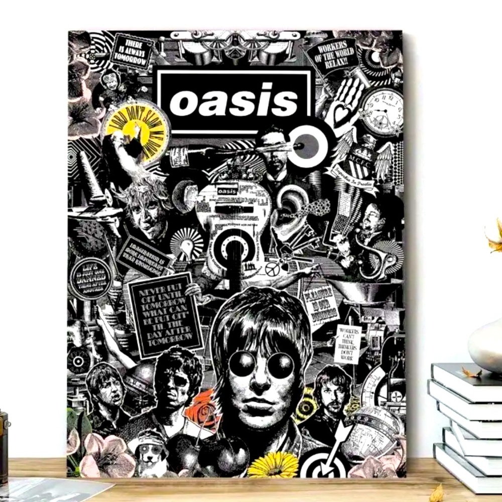 Oasis Collage Canvas Print Wall Art